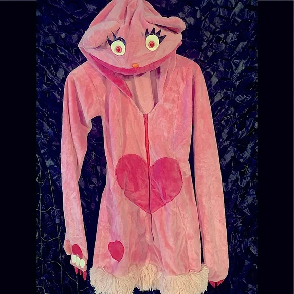 Vtg Josie Loves J Valentine Blushybear Costume Dress with hood & claws!! 💖 - Picture 2 of 16